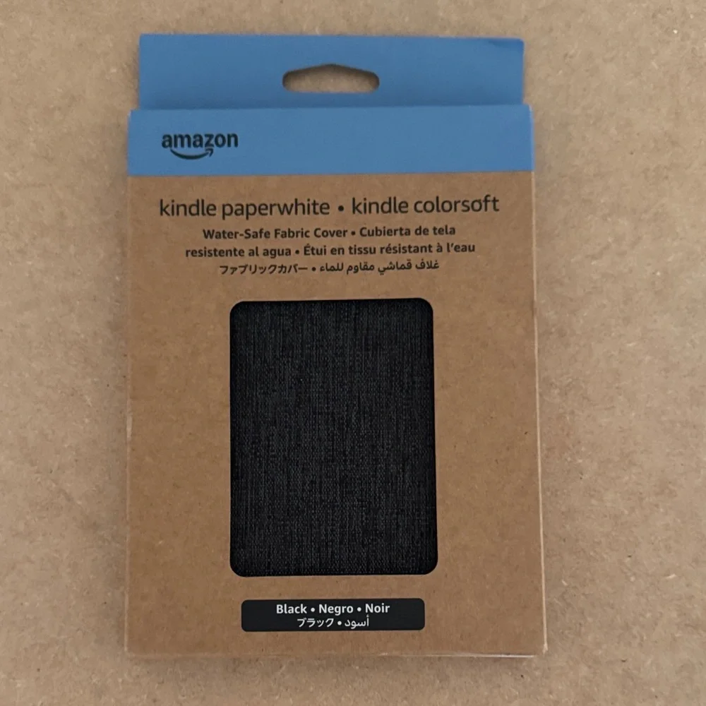 Amazon Kindle Paperwhite Black Fabric Cover